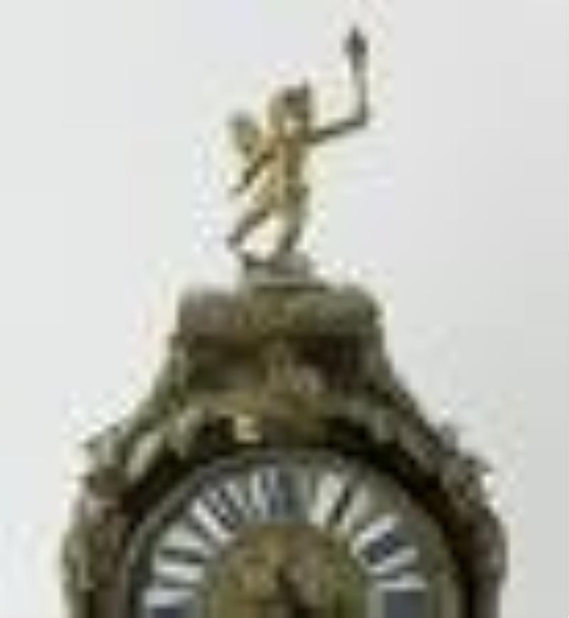 18/19thC French Boulle Mantel Clock
