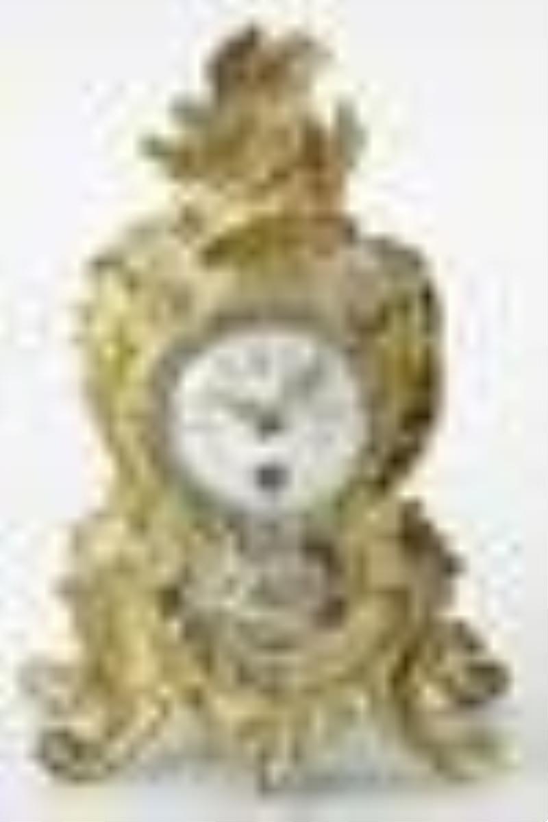 19/20thC French Gilt Metal and Cloisonne Clock