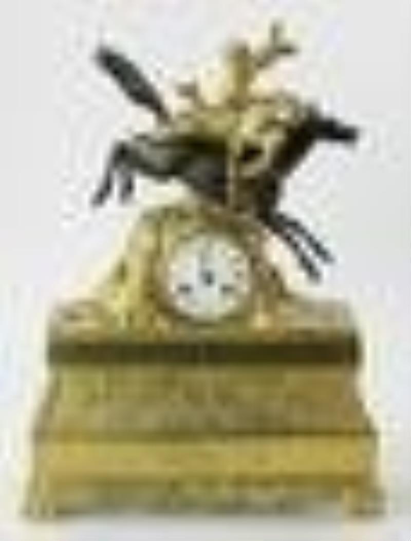 Early 19thC Figural Gilt Bronze Clock