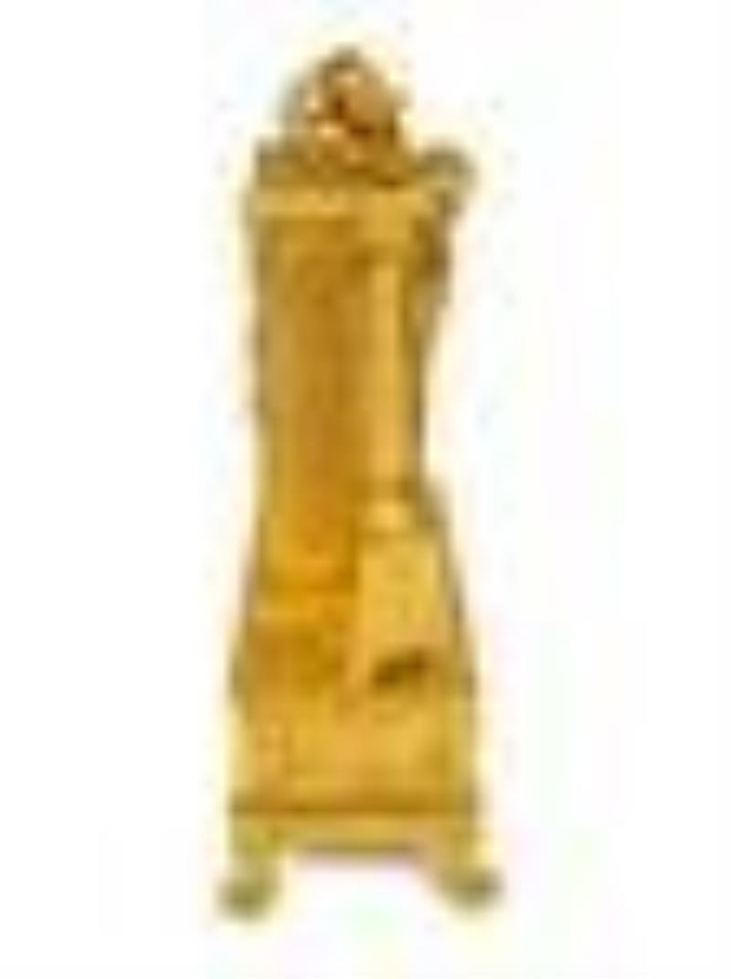 A French Empire Gilt Bronze Mantle Clock Homage a La
