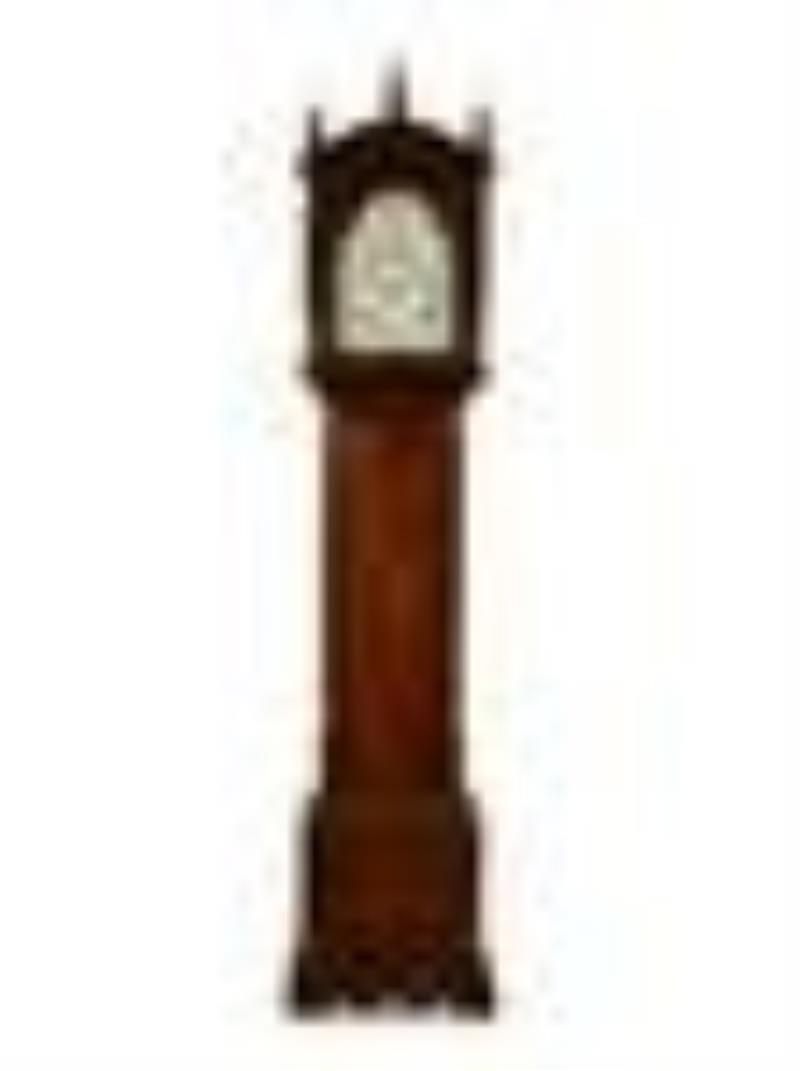 A George III Mahogany Tall Case Clock Height 98 1/2 x