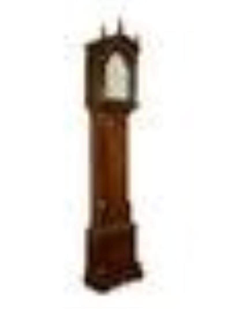 A George III Mahogany Tall Case Clock Height 98 1/2 x