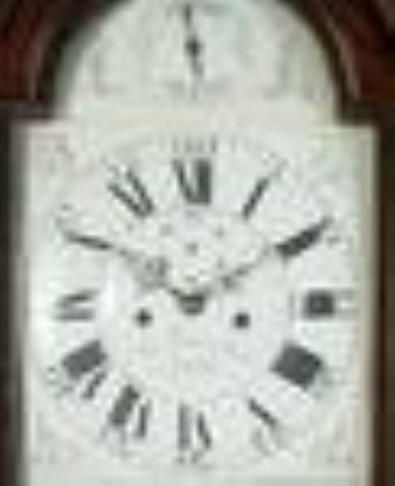 A George III Mahogany Tall Case Clock Height 98 1/2 x