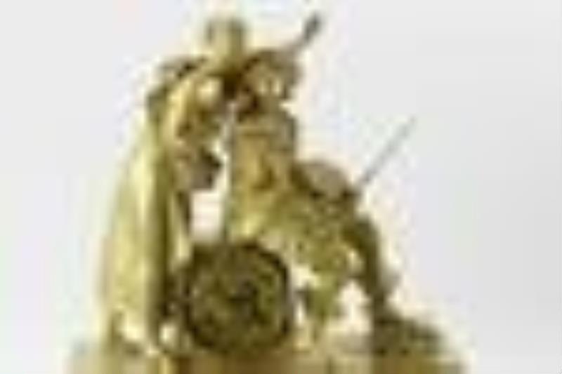 19thC French Figural Mantel Clock