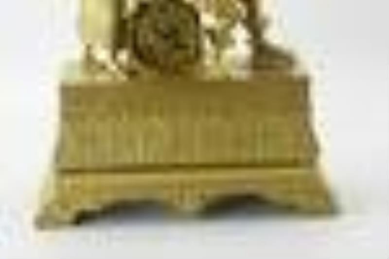 19thC French Figural Mantel Clock