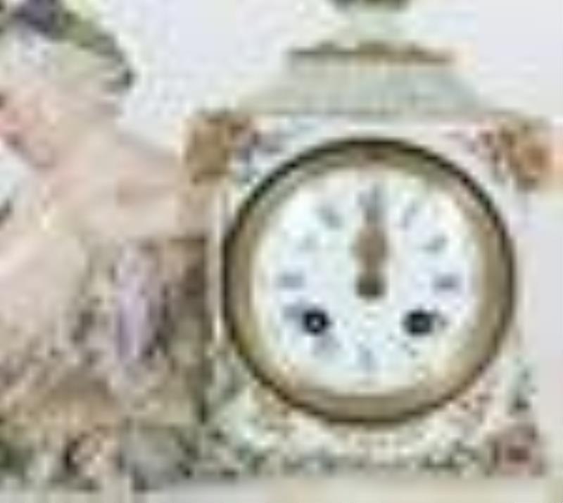 Meissen "Bacchus" Porcelain Figural Mantel Clock