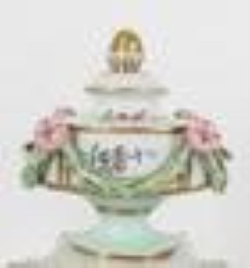 Meissen "Bacchus" Porcelain Figural Mantel Clock