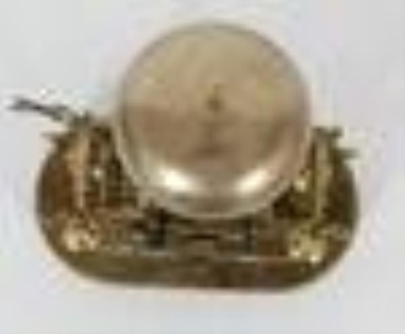 19th C English Brass Fusee Skeleton Clock & Dome