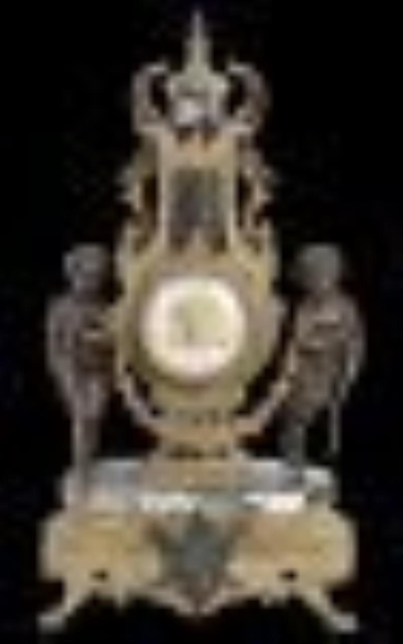 20th C. Imperial Italian Figural Clock