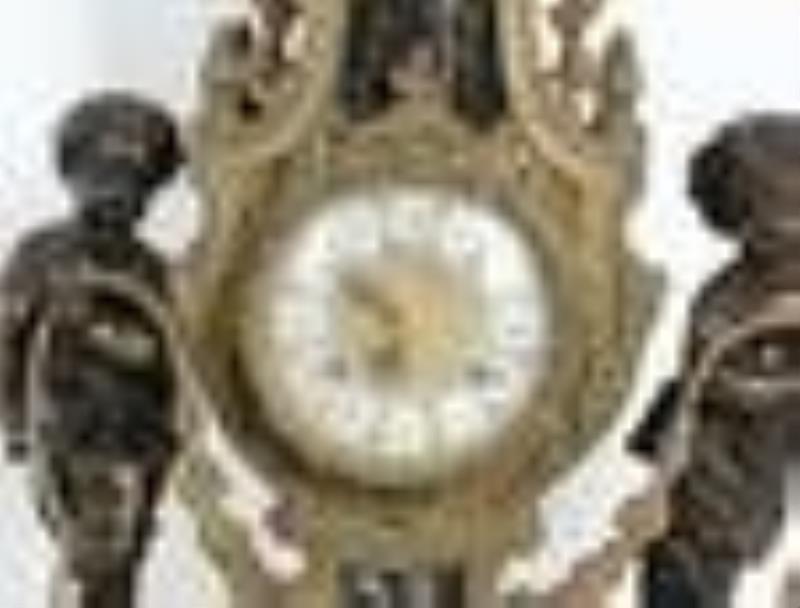 20th C. Imperial Italian Figural Clock