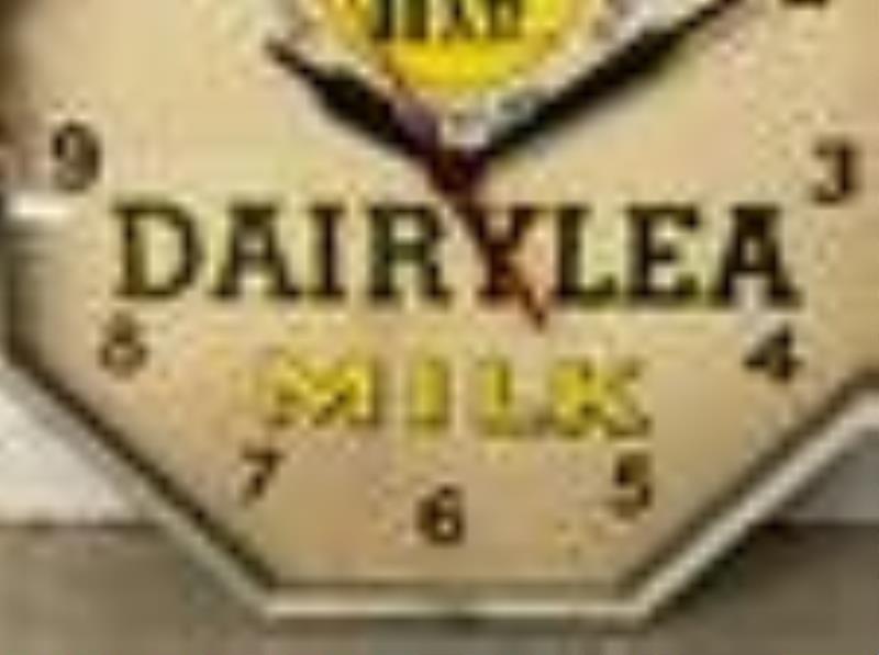 Vintage Dairylea Milk Advertising Clock