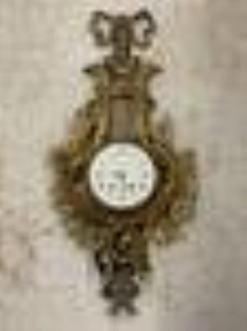 French Louis XVI-style Bronze Cartel Clock