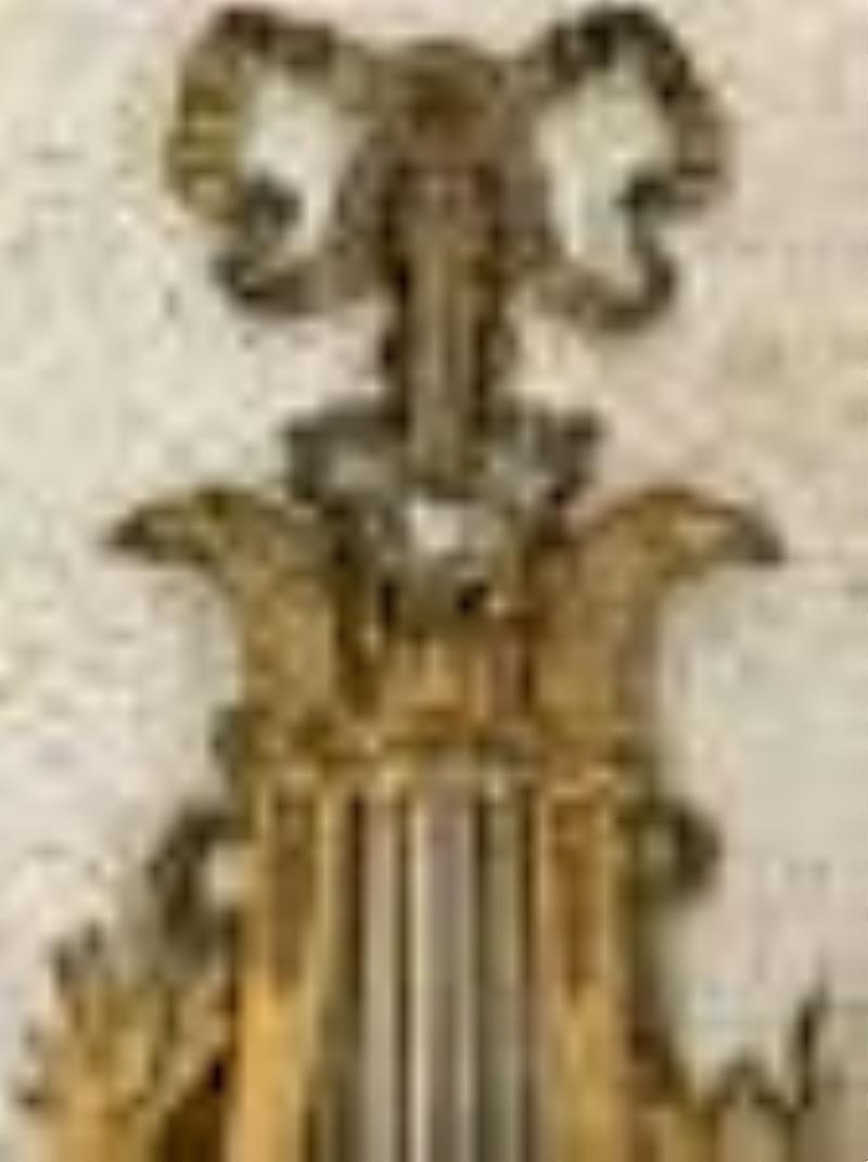 French Louis XVI-style Bronze Cartel Clock