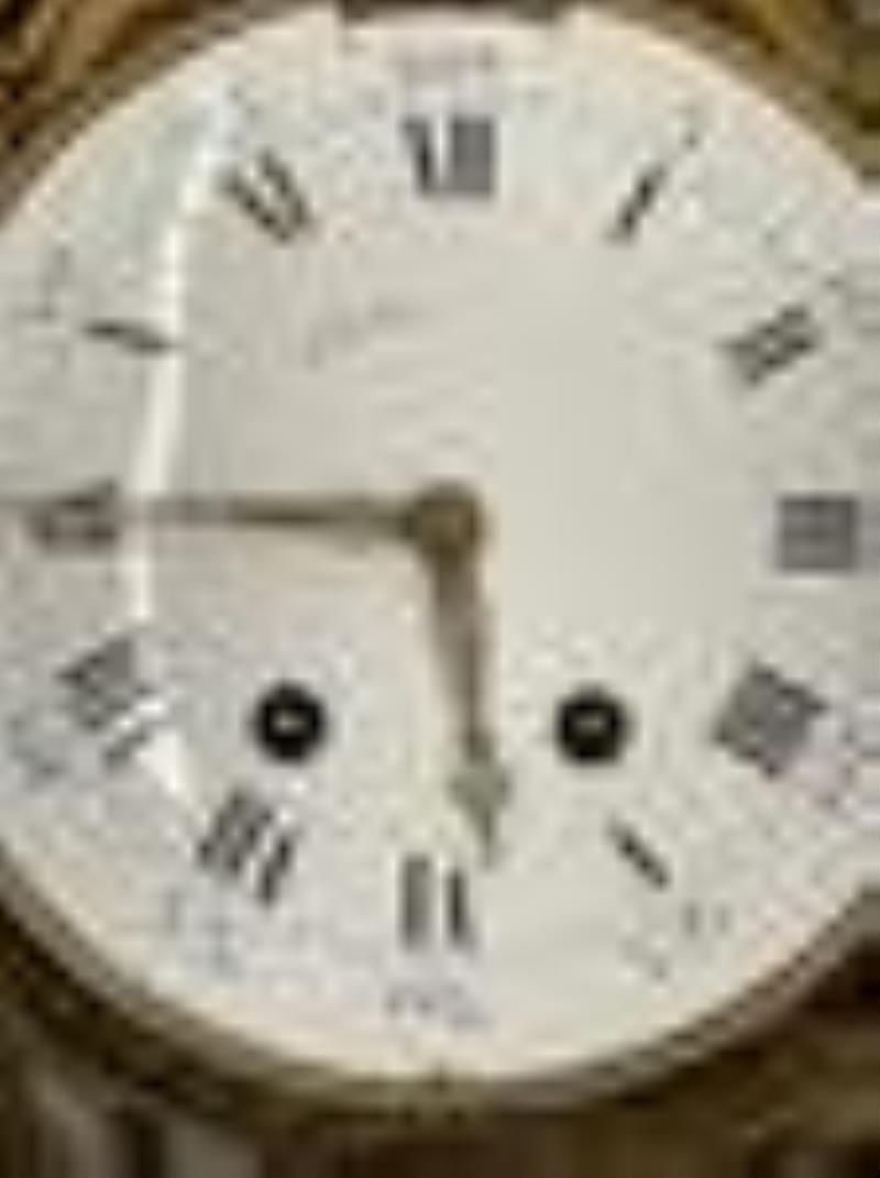 French Louis XVI-style Bronze Cartel Clock