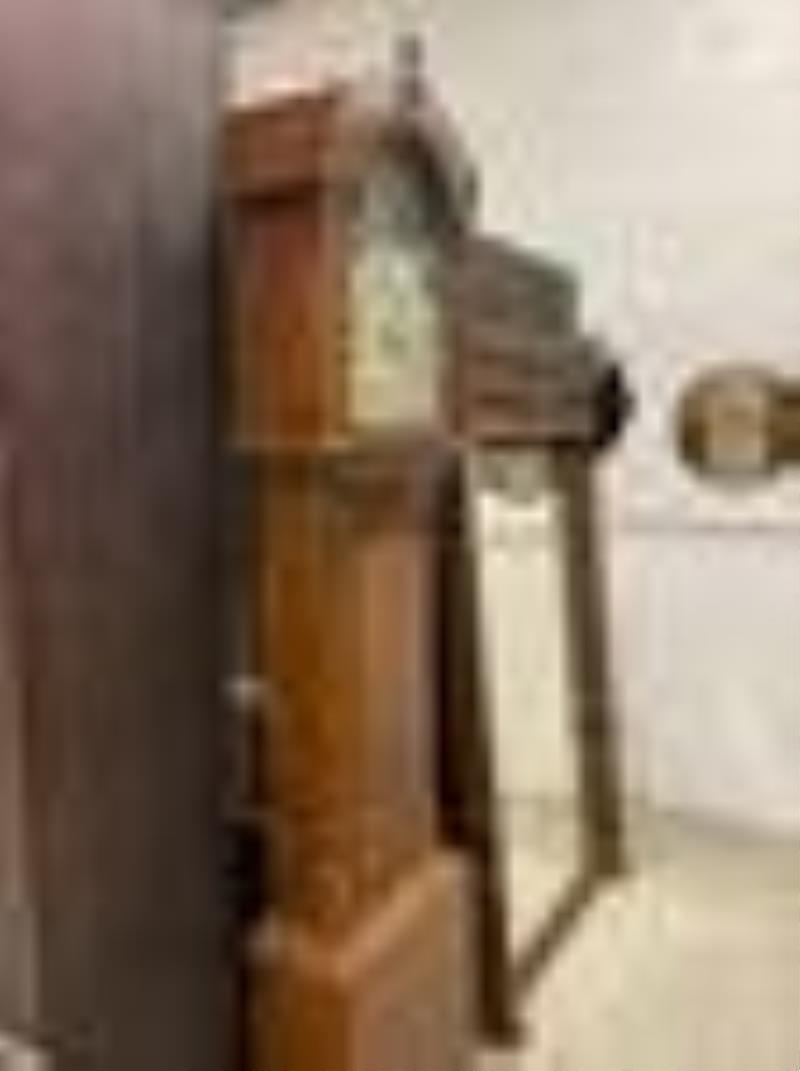 Continental Oak Tall Case Clock
