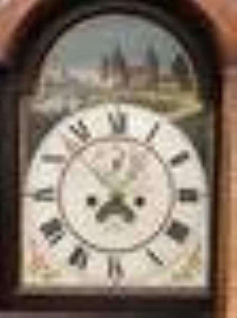 Continental Oak Tall Case Clock