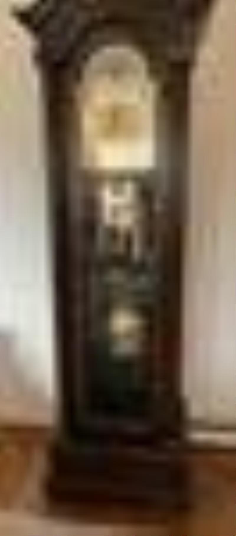Mahogany Tall Case Clock with 13 Tubular Chimes