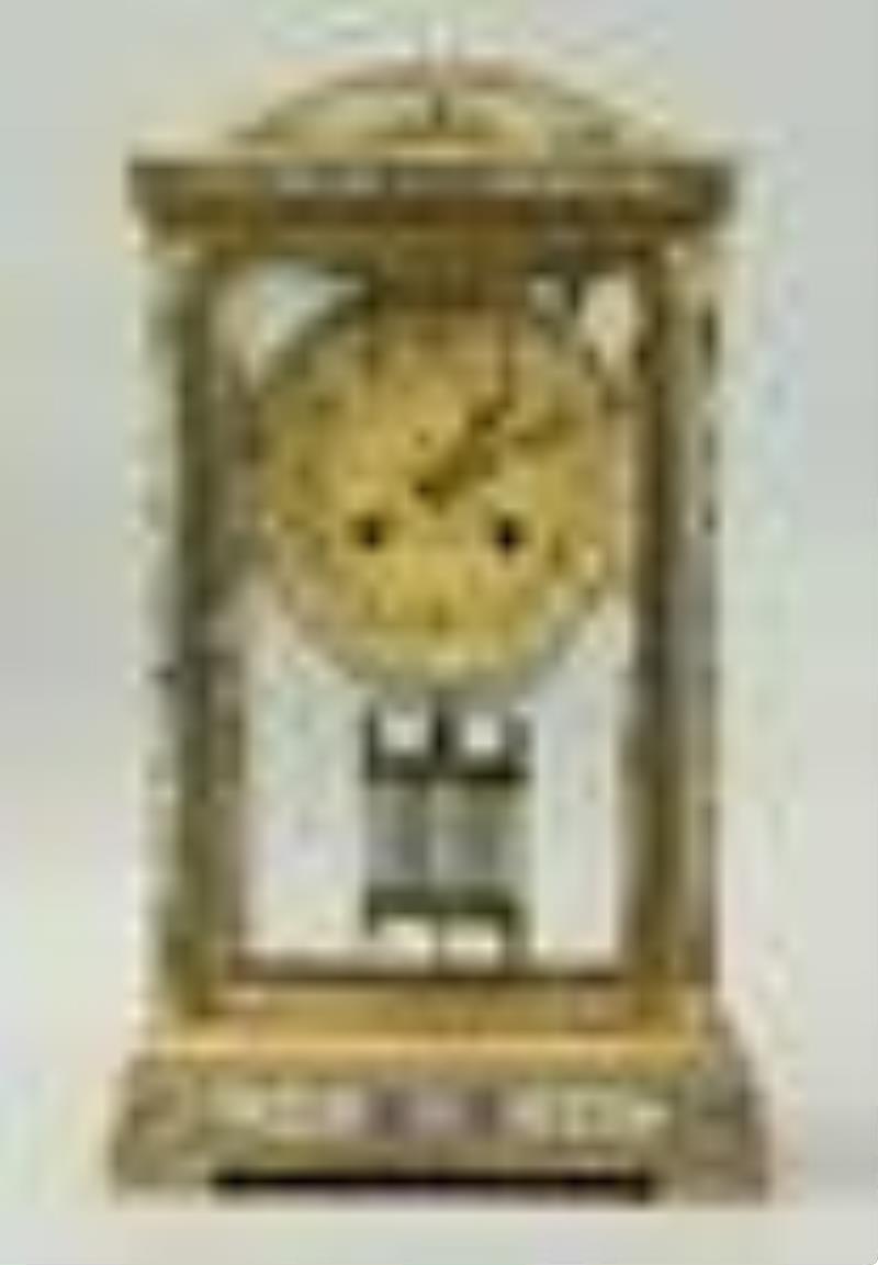 Dore bronze clock, French, 19th century