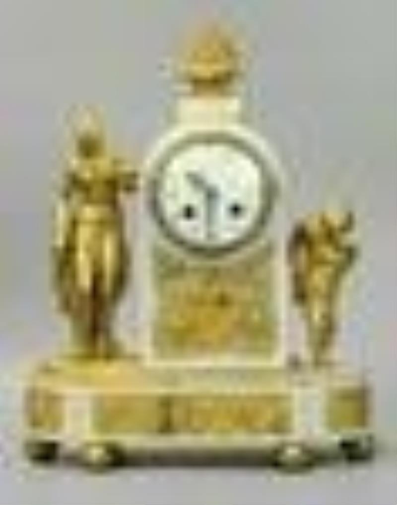 Tiffany Dore bronze Mantle clock