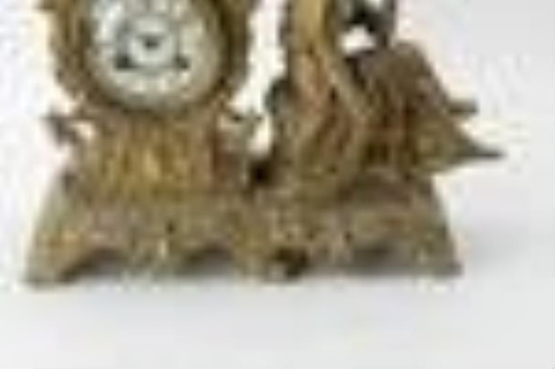 Waterbury Connecticut Bronzed Figural Clock