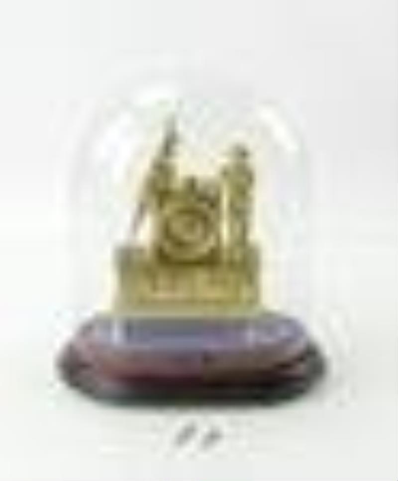 French Bronzed Figural Clock, Napoleonic Motif