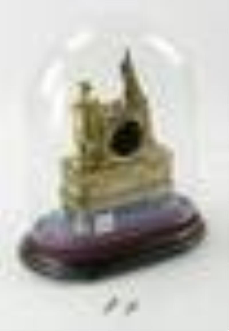 French Bronzed Figural Clock, Napoleonic Motif