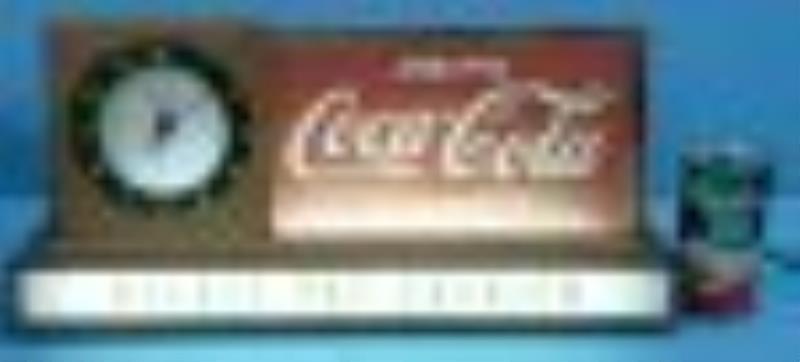 Drink Coca Cola in bottle light up counter clock