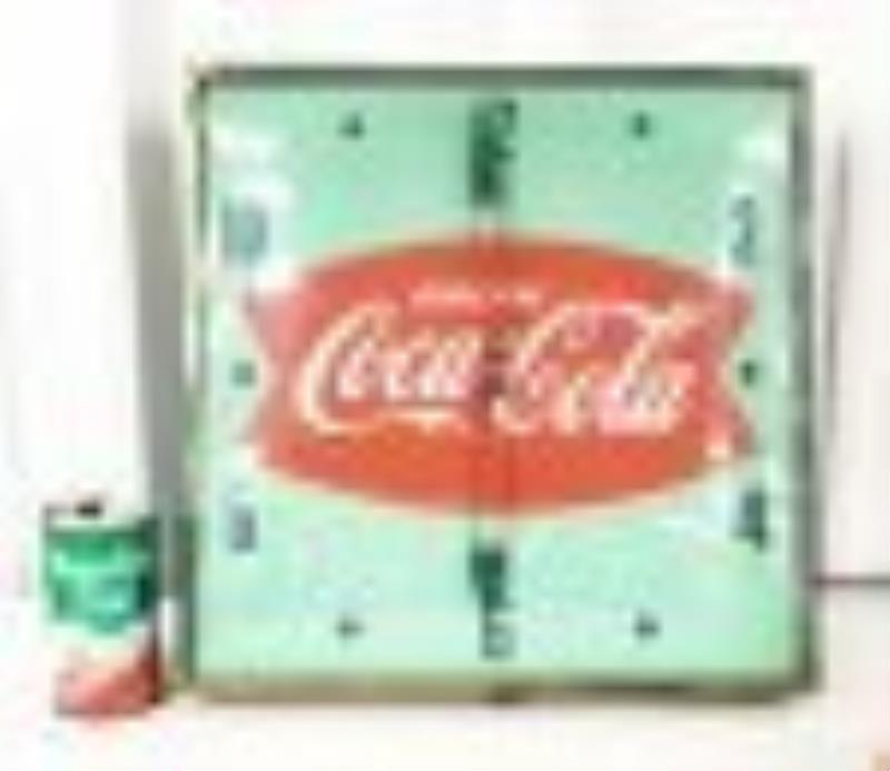 Coca Cola fishtail clock