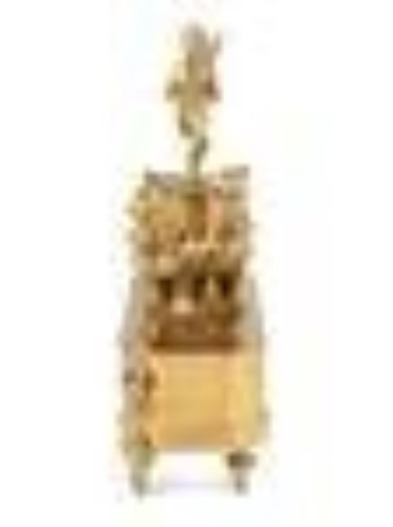 A French Ormolu Mantle Clock in the Form of a Chariot