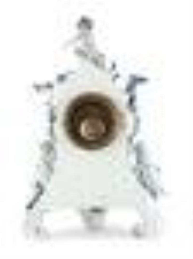 A Meissen Porcelain 'Four Seasons' Mantel Clock