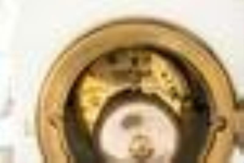 A Meissen Porcelain 'Four Seasons' Mantel Clock