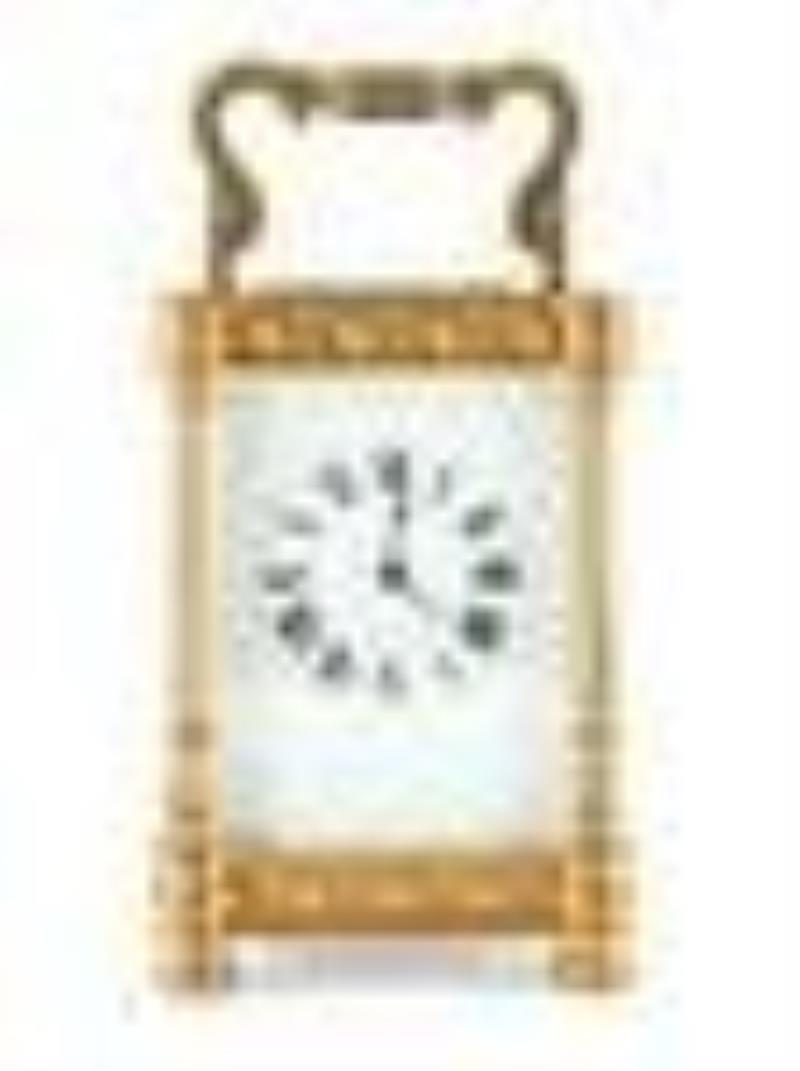 A French Ormolu Filigree Carriage Clock