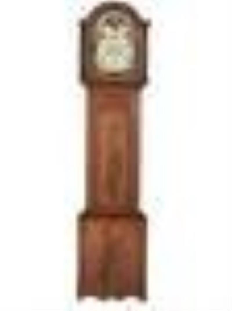 An English Line Inlaid Mahogany Tall Case Clock