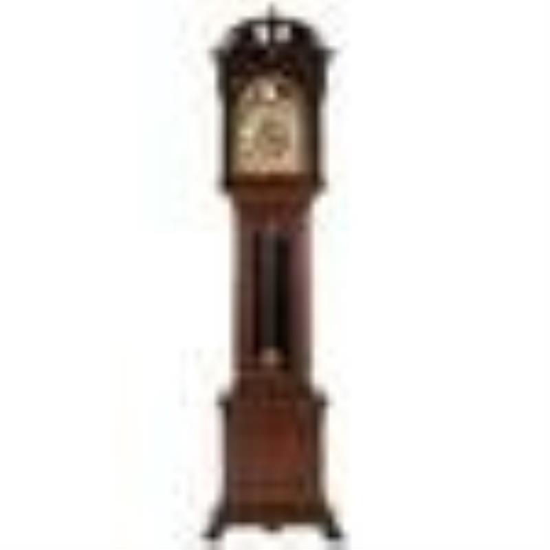 Chippendale Style Oak Tall Case Clock