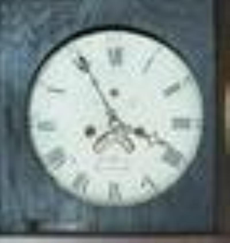 English Pollard Oak and Mahogany Tall Case Clock