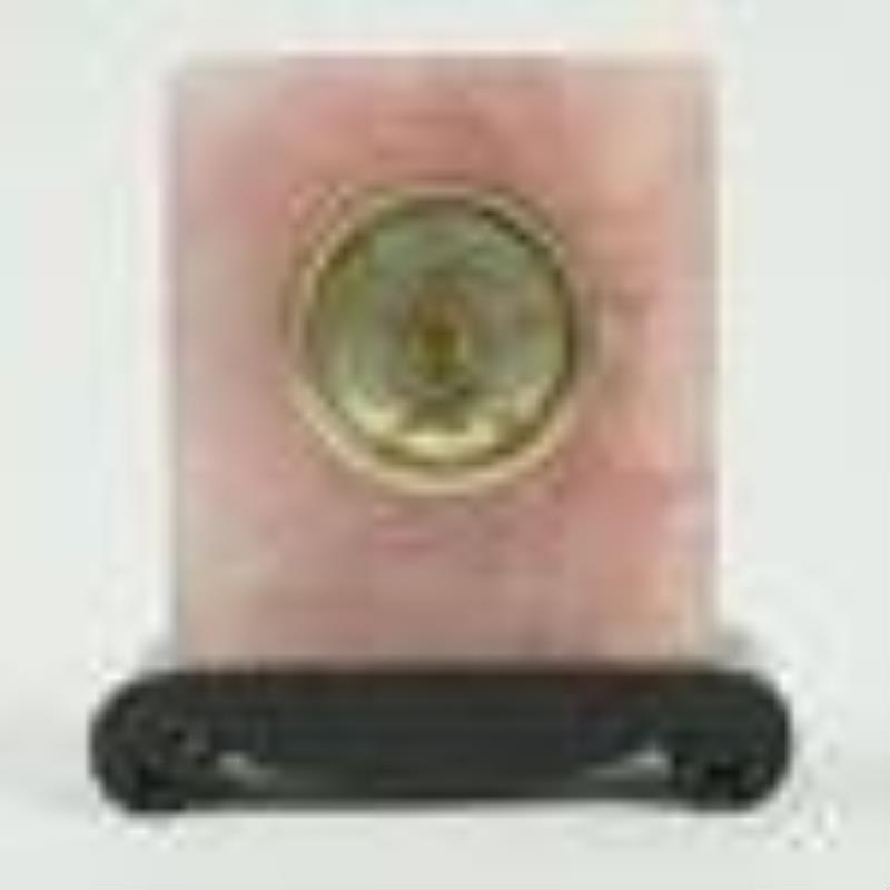 Cartier Rose Quartz Desk Clock
