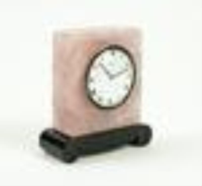 Cartier Rose Quartz Desk Clock