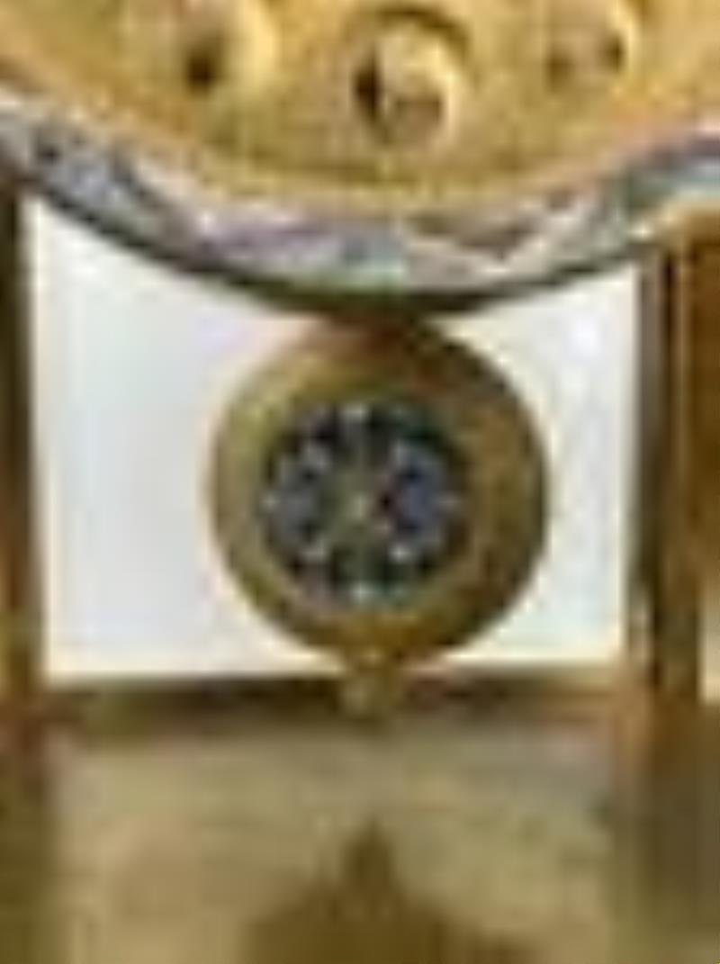 A French 19th A La Gerbe D'or A Chapus Clock Garniture