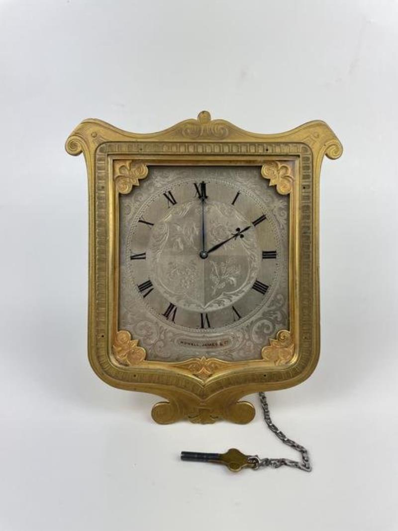 A Gilt Bronze Howell James & Co. Table clock