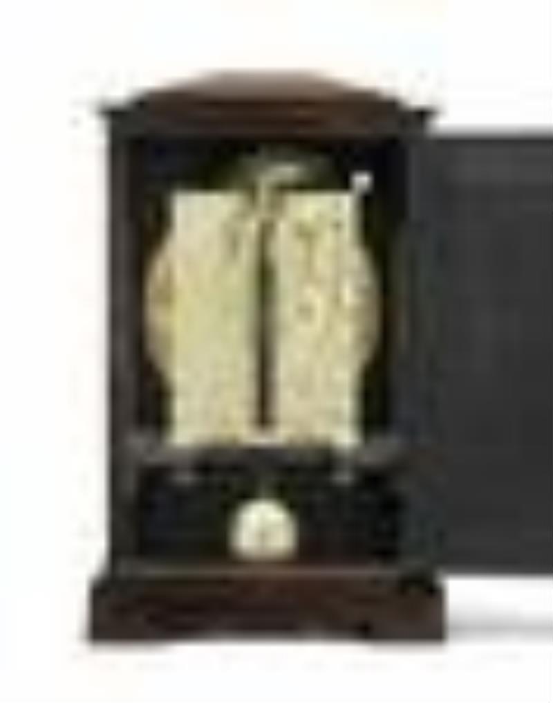 A fine early 19th century rosewood table clock