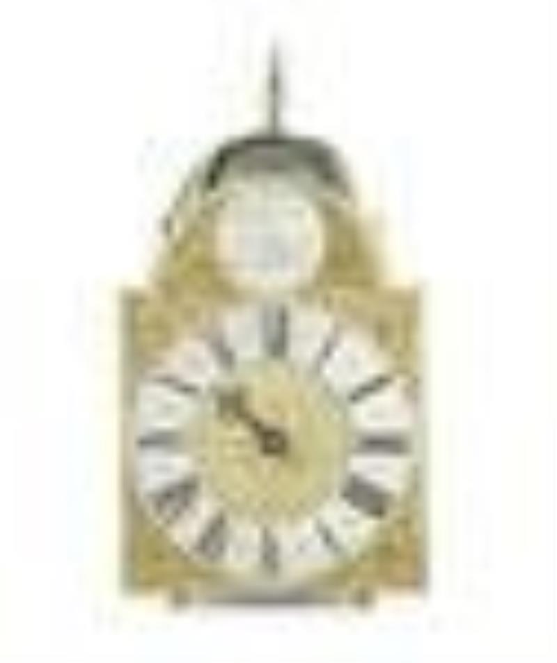 An 18th century brass lantern clock