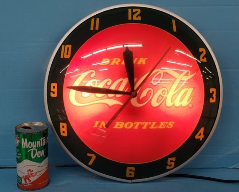 Drink Coca Cola Double Bubble Light Up Clock