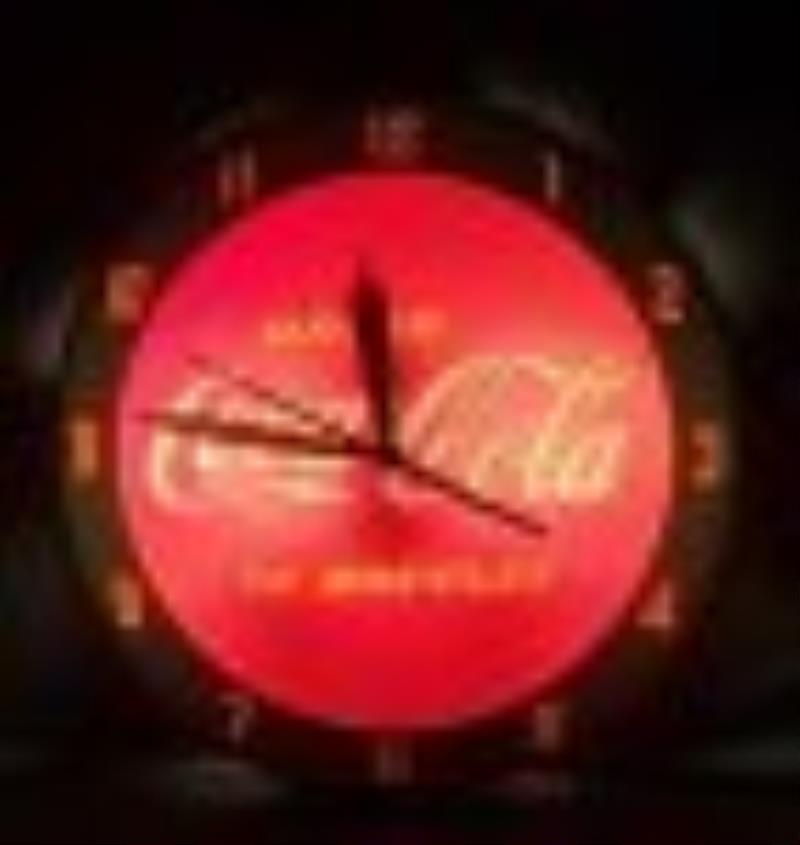 Drink Coca Cola Double Bubble Light Up Clock