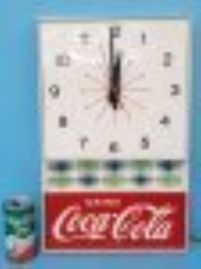 Coca Cola Clock and thermometer