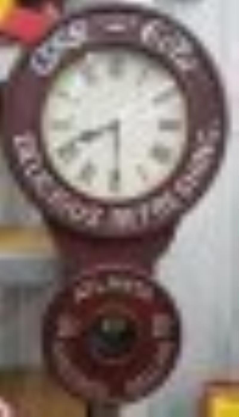 Coca Cola Baird Reproduction clock with key