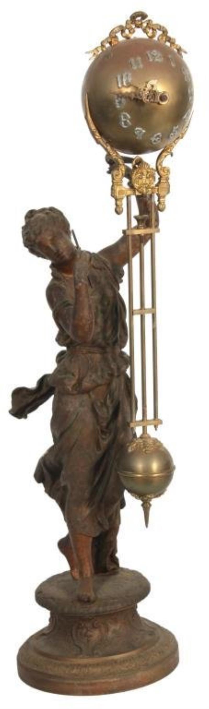 Ansonia Figural Juno Swing Clock