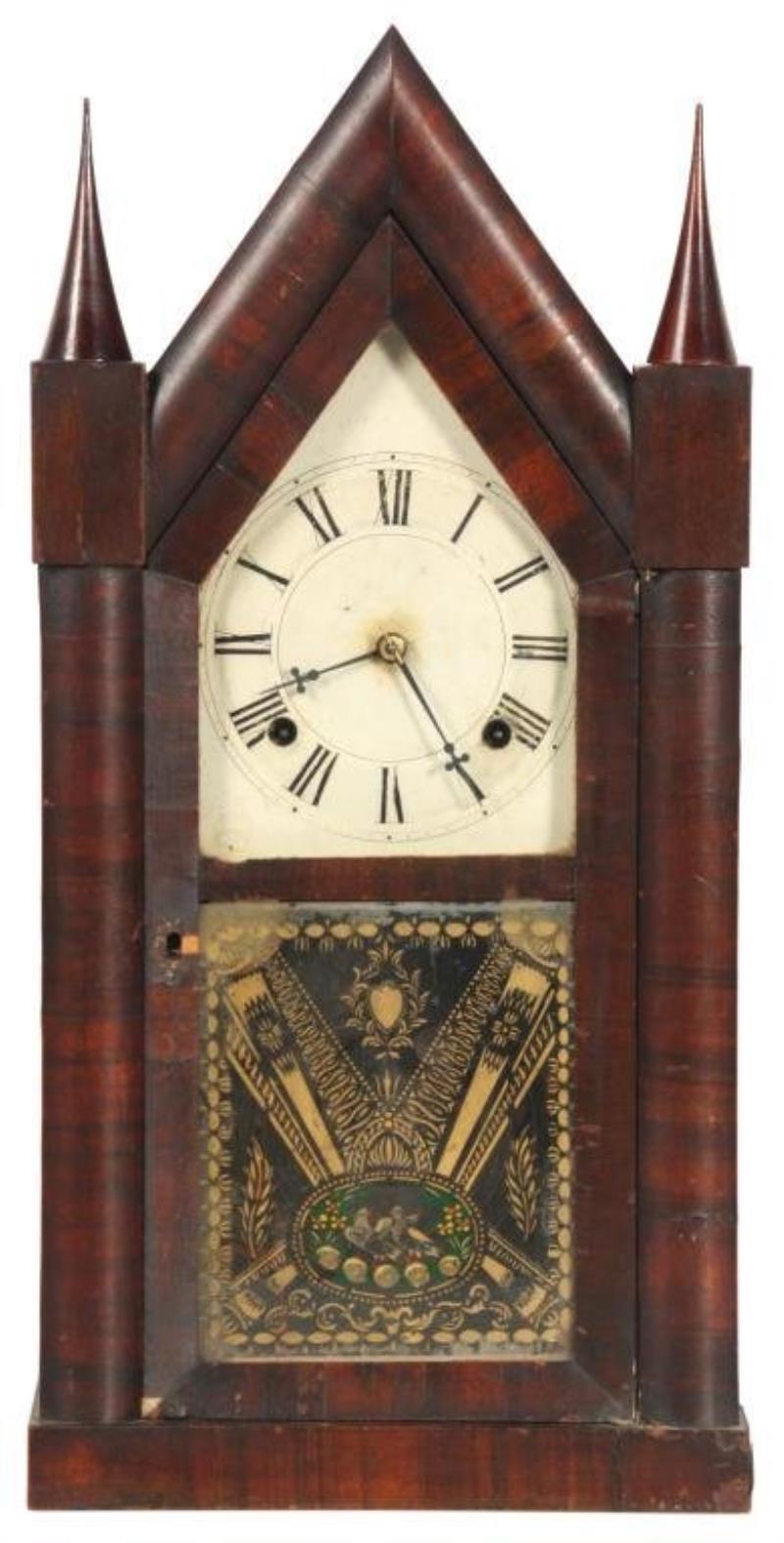 Boardman & Wells Double Fusee Steeple Clock