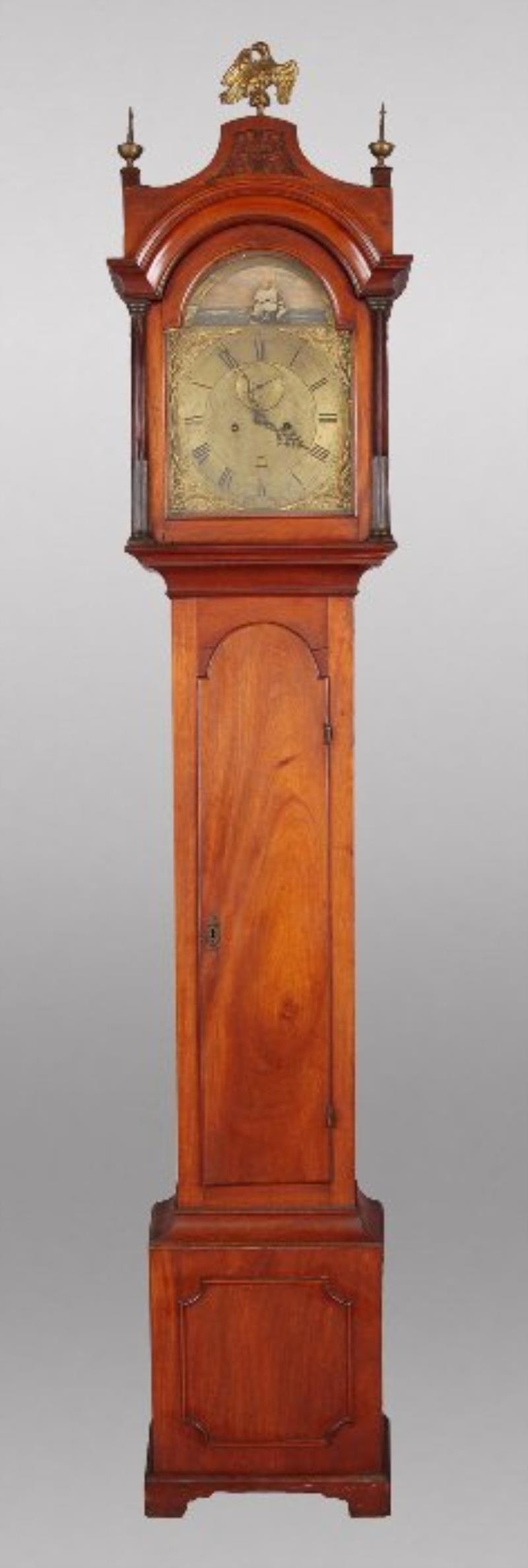 English George III mahogany longcase clock,