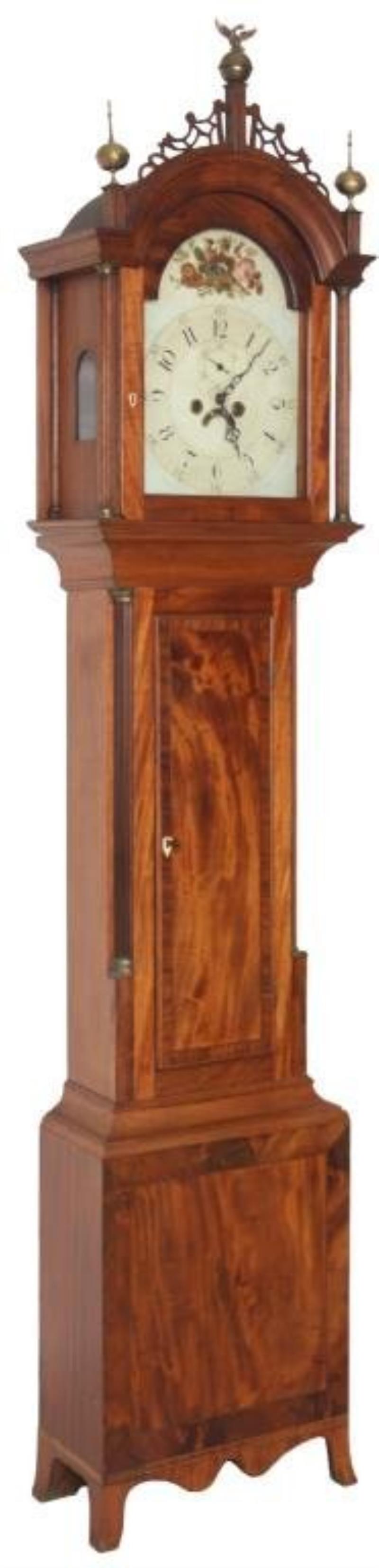 Mahogany Massachusetts Tall Case Clock