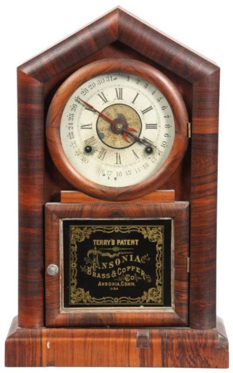 Ansonia Shelf Clock w/ Terry’s Patent Calendar